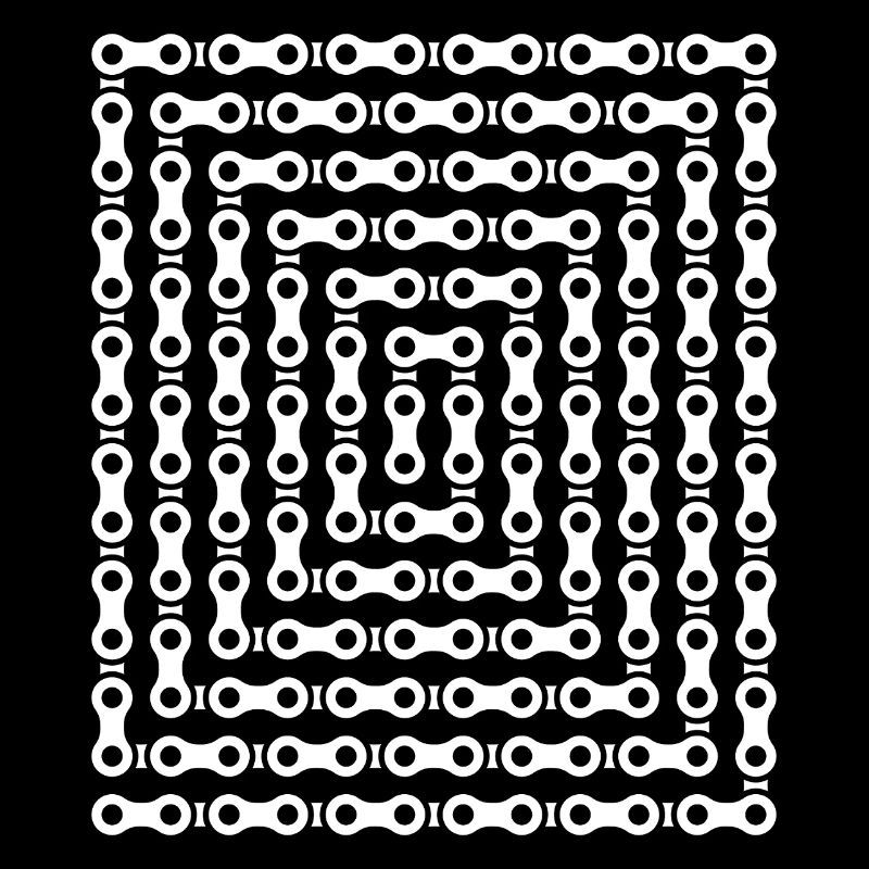 Bike Chain Maze Pattern