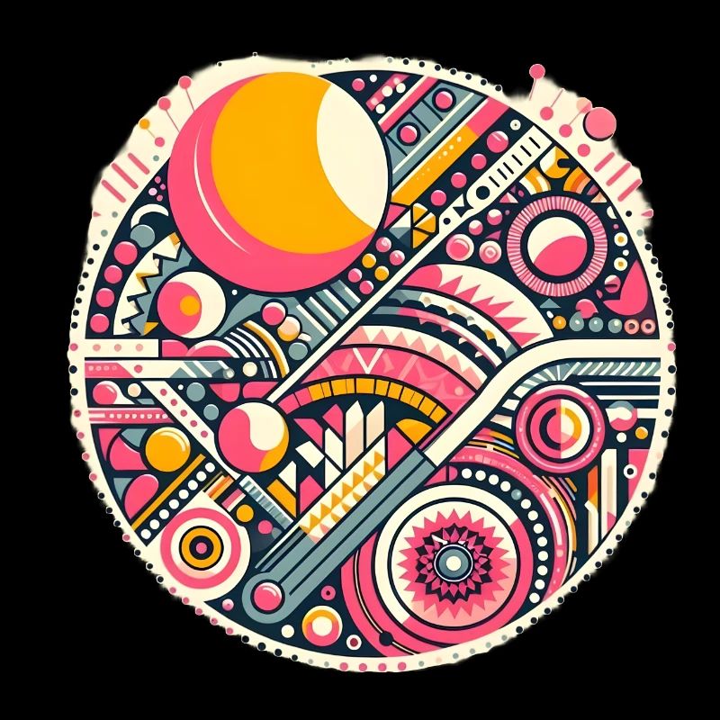 Neon Geometry — Orbit Bloom