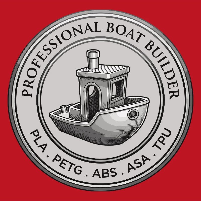 Constructeur professionnel de bateaux – Emblème d’impression 3D