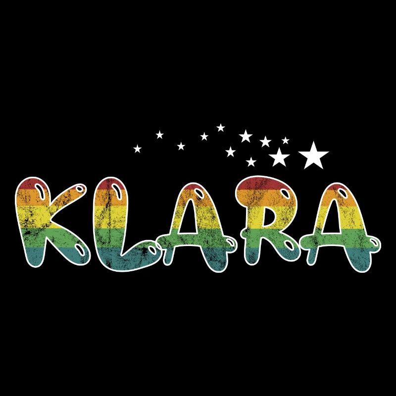 First name Klara maiden name Name gift colorful