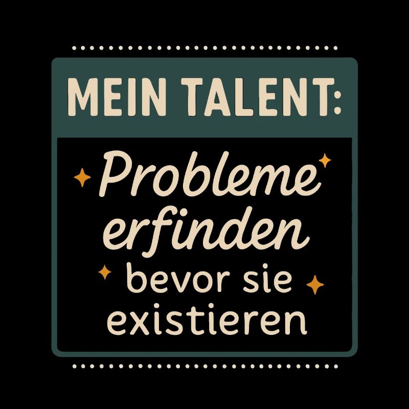 Talent! Inventing problems before they exist