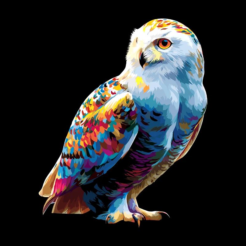 Schneeeule Weiße Eule Kauz Uhu Owl Schnee Eulen