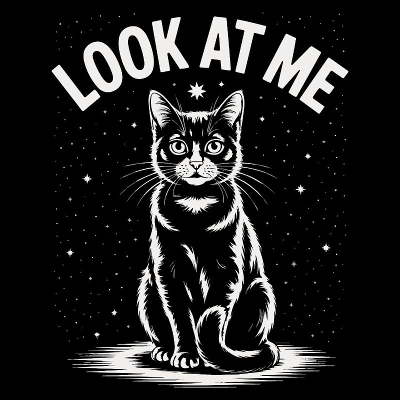 Regarde-moi - Ciel étoilé de chat