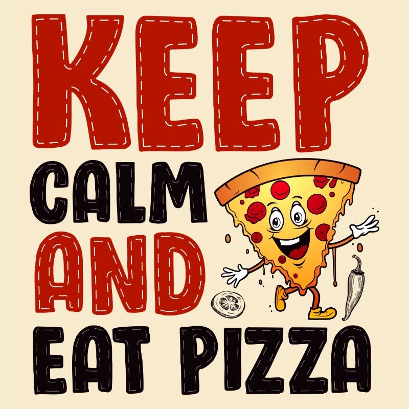 Playful Pizza Kitchen Illustration
