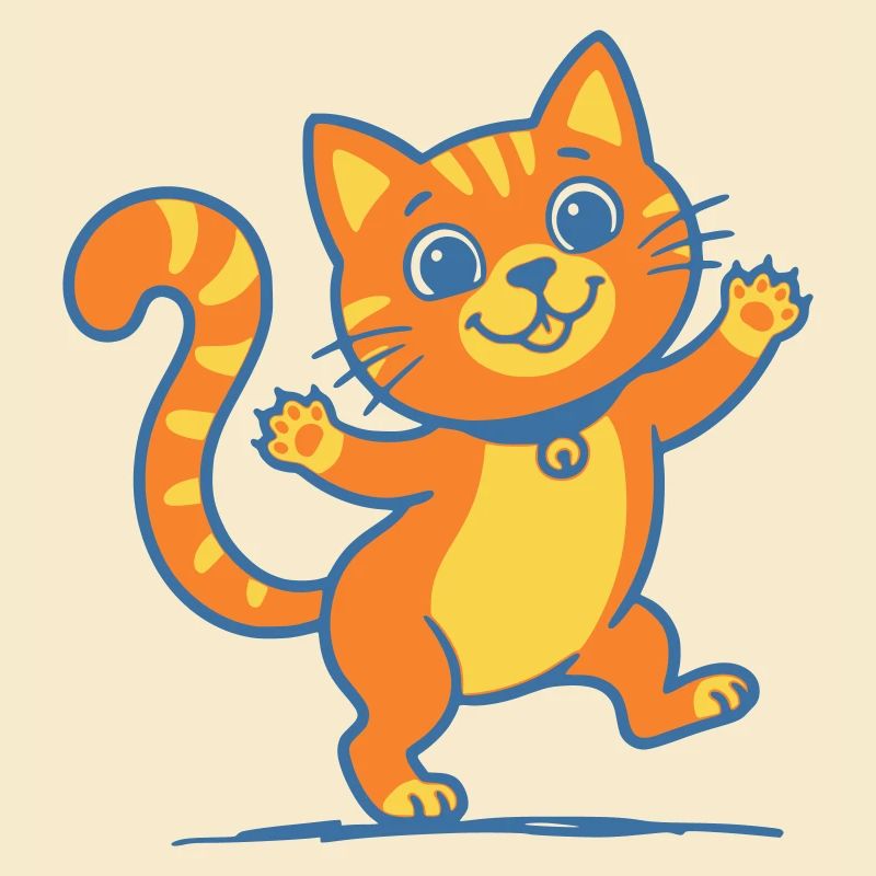 Smiling Orange Cat