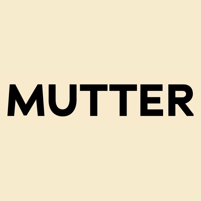 Mutter Typografie Design VATER-MUTTER-KIND Geburt