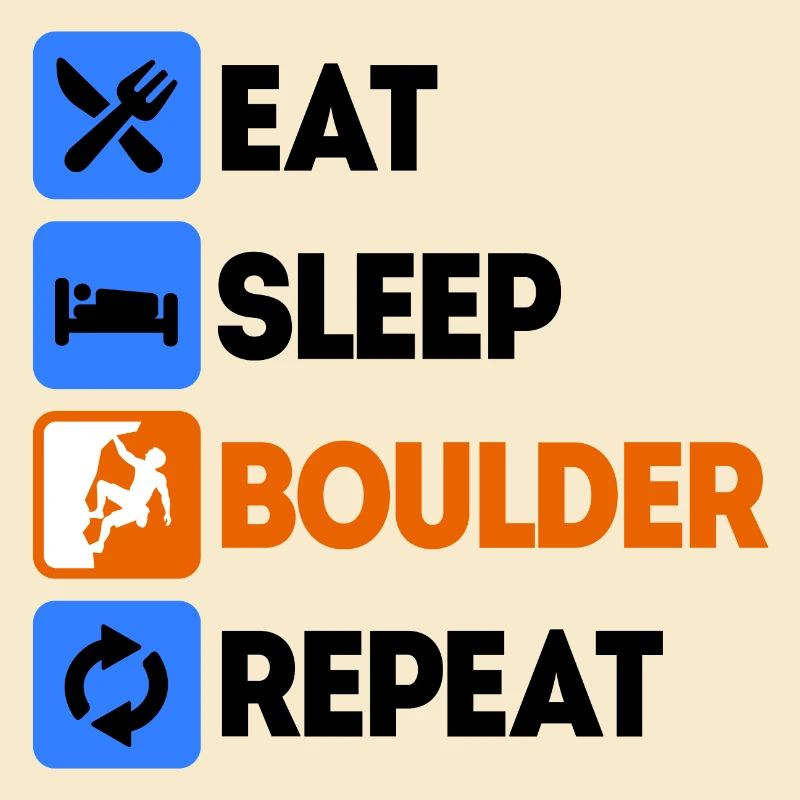 Boulder Bouldern Klettern Ohne Seil Spruch