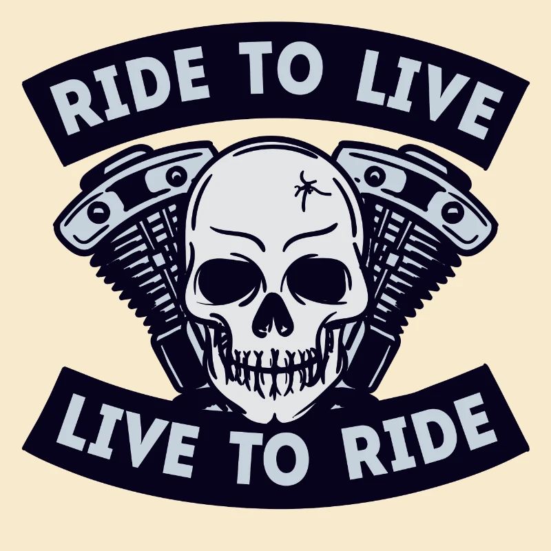 Motorcycles skull motorcycle biker statement