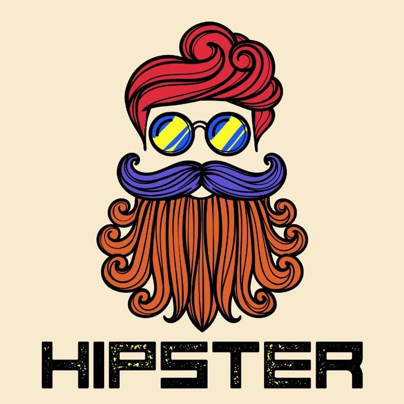 Bart Hipster Spruch Bartfrisur Bartträger