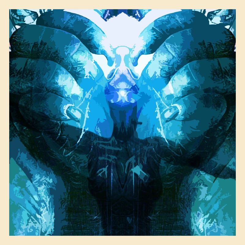 Reflective Deep Blue Creature