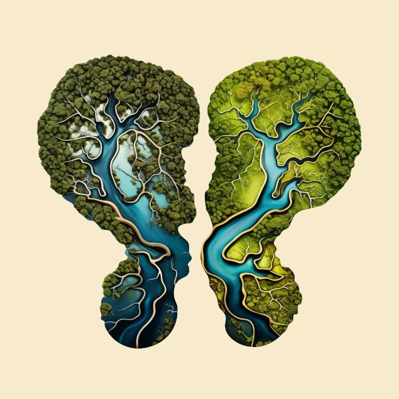 Climate Change Lungs Forest River Environment Shirt