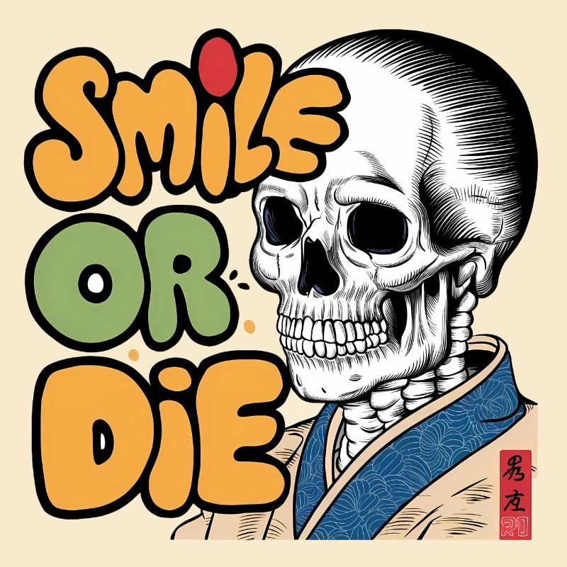 Skeletor with Optimistic Message