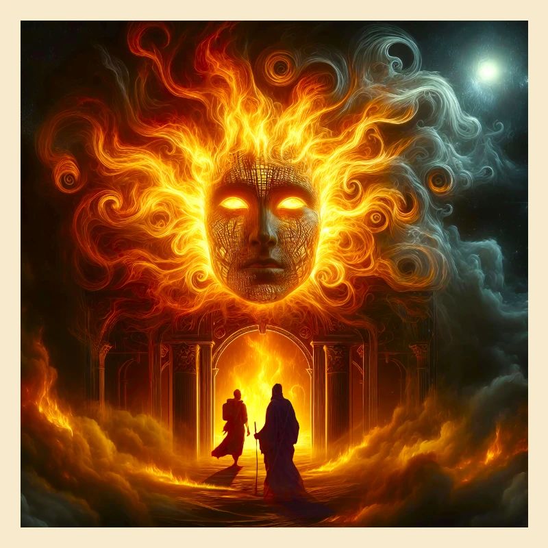 Mythological Fire Face