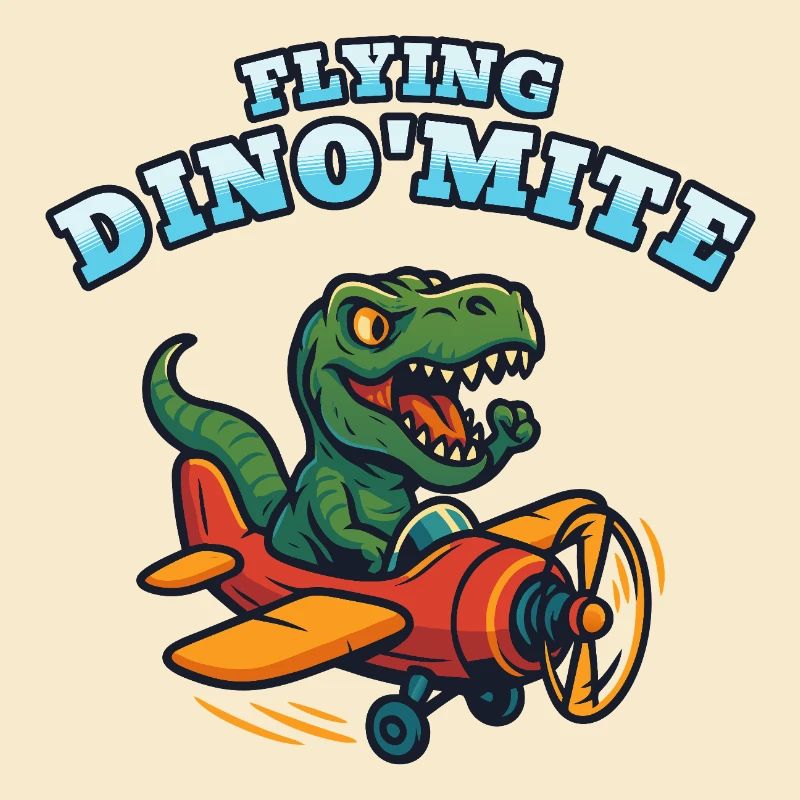 Flying Dino'Mite Plane