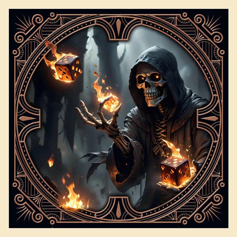 Skeleton Rune Mage in Shadows