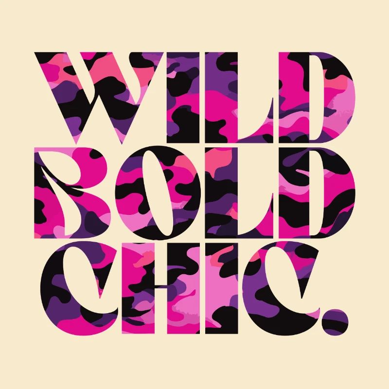 Wild Bold Chic Camo Pattern Design