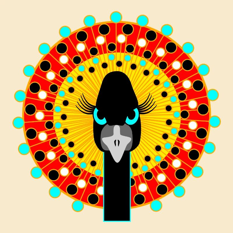 Vogel mit Attitüde.