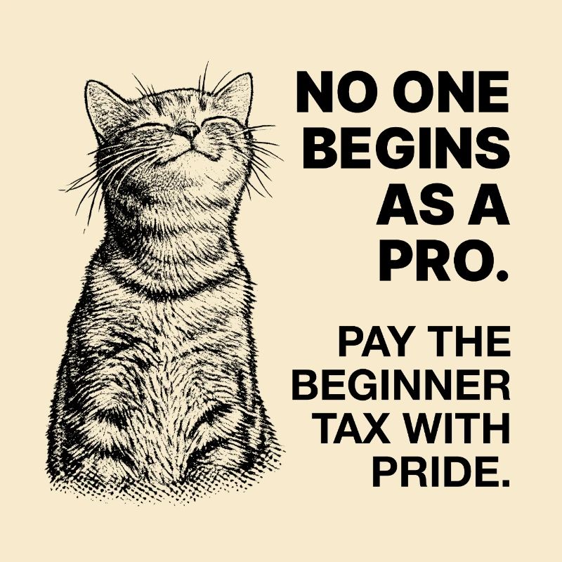 Beginner Mindset – Learning Cat Halftone