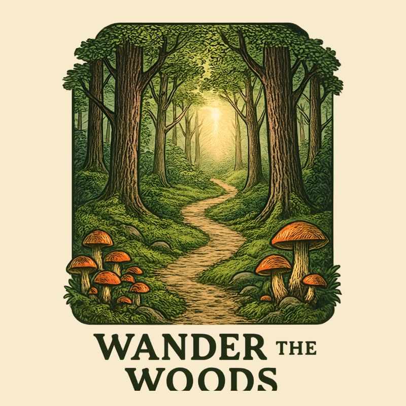 Waldpfad Wander durch den Wald