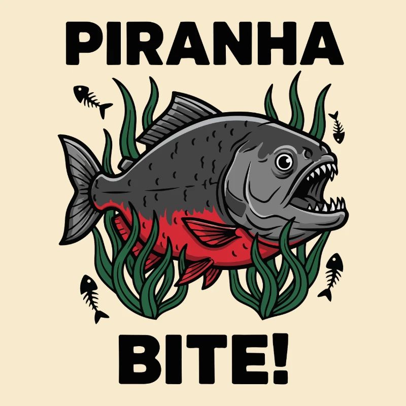 Piranha Rouge Morsure Bite Fish