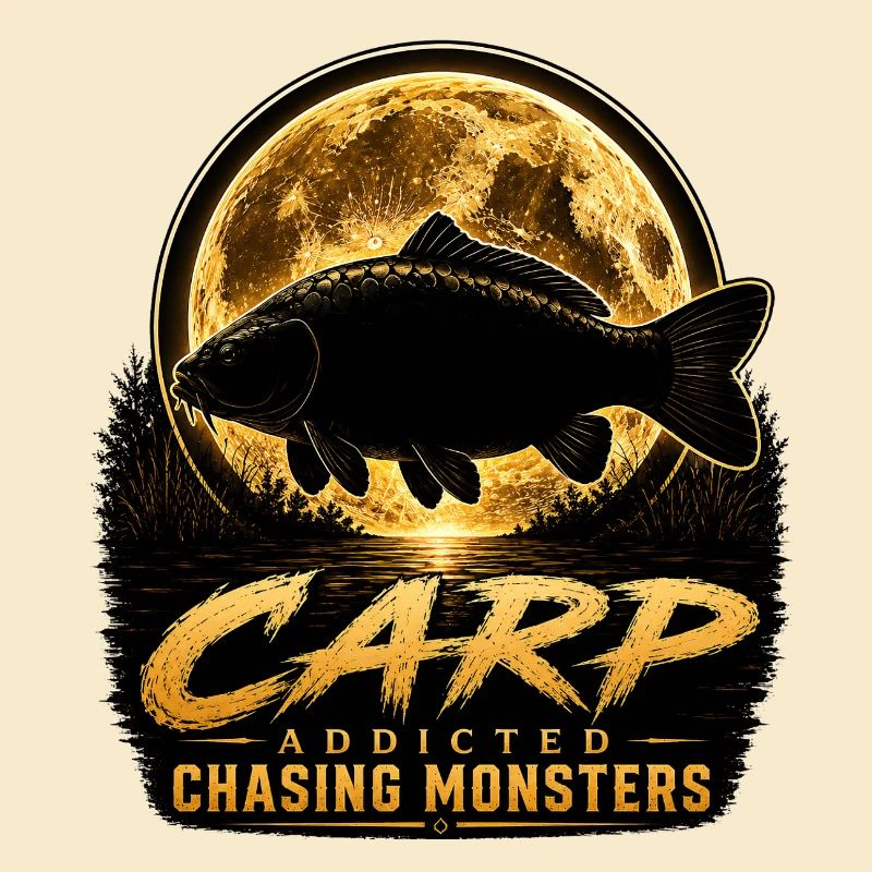 Mitternachtskarpfen-süchtiges Monsterfischen-Design