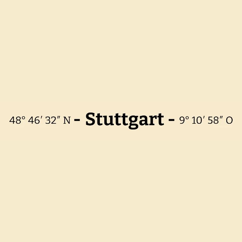 Coordinates Stuttgart