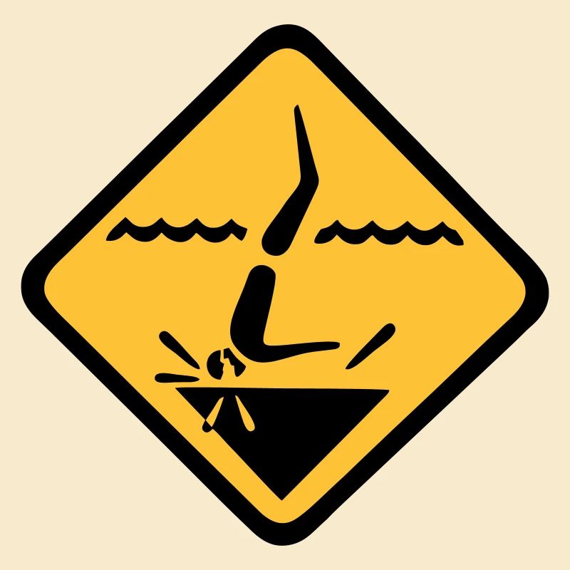Graphique de signe de plongée