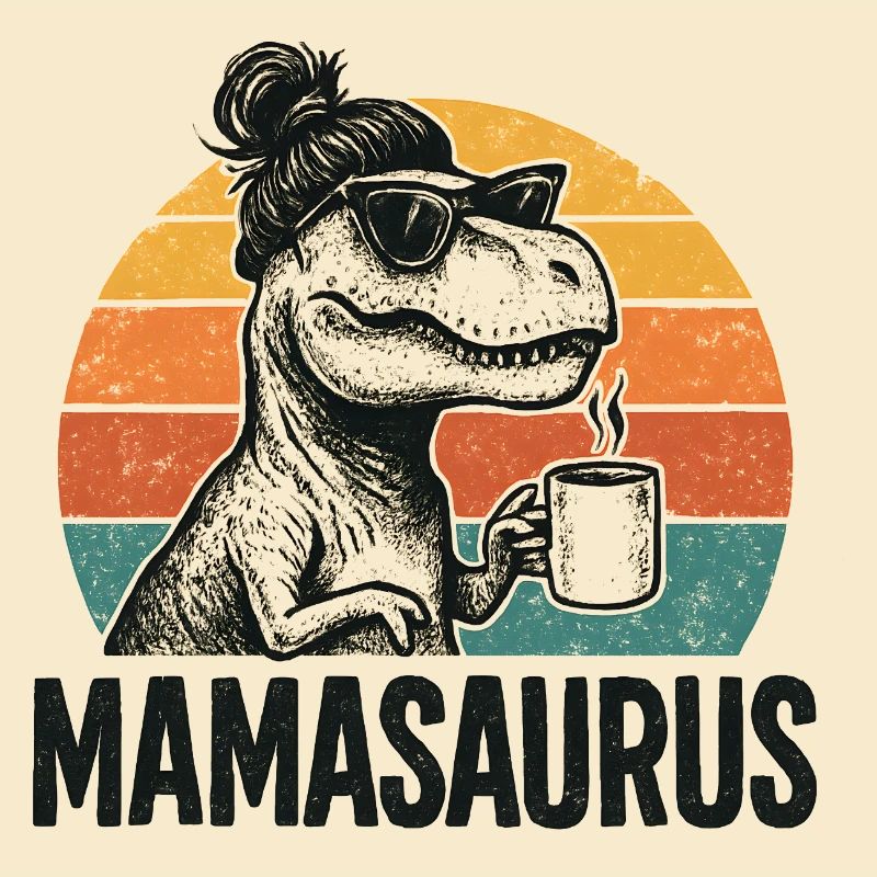 Mamasaurus Mama Mutter Geschenkidee Humor Lustig