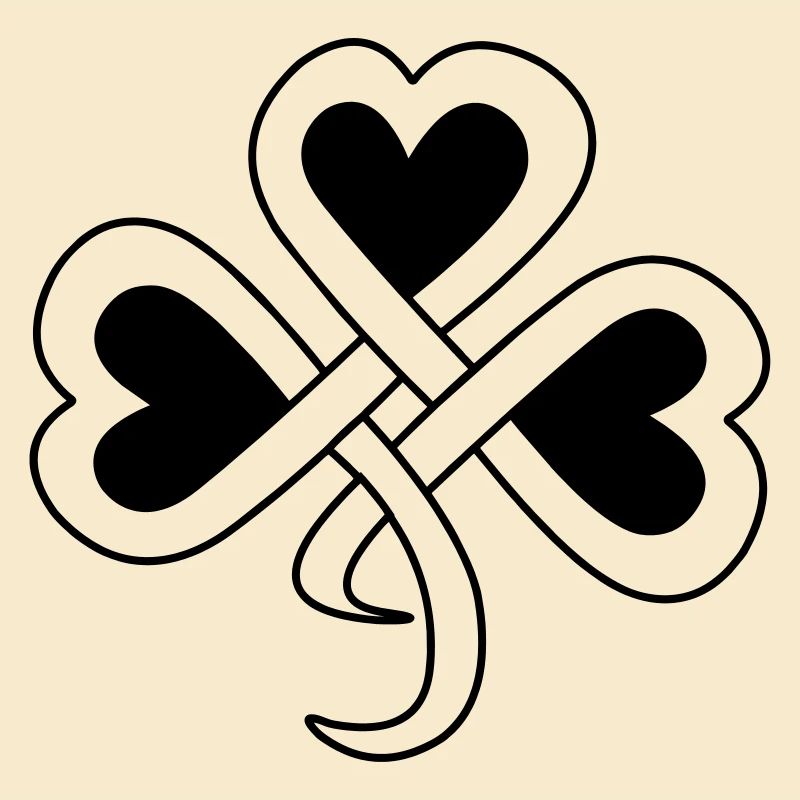 Teinte vectorielle de trèfle celtique