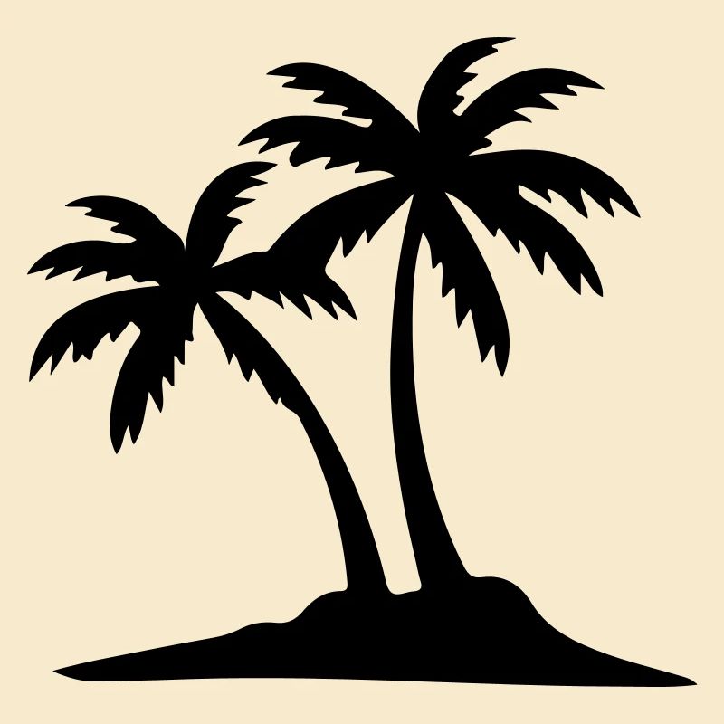 Island Palm Tree Icon