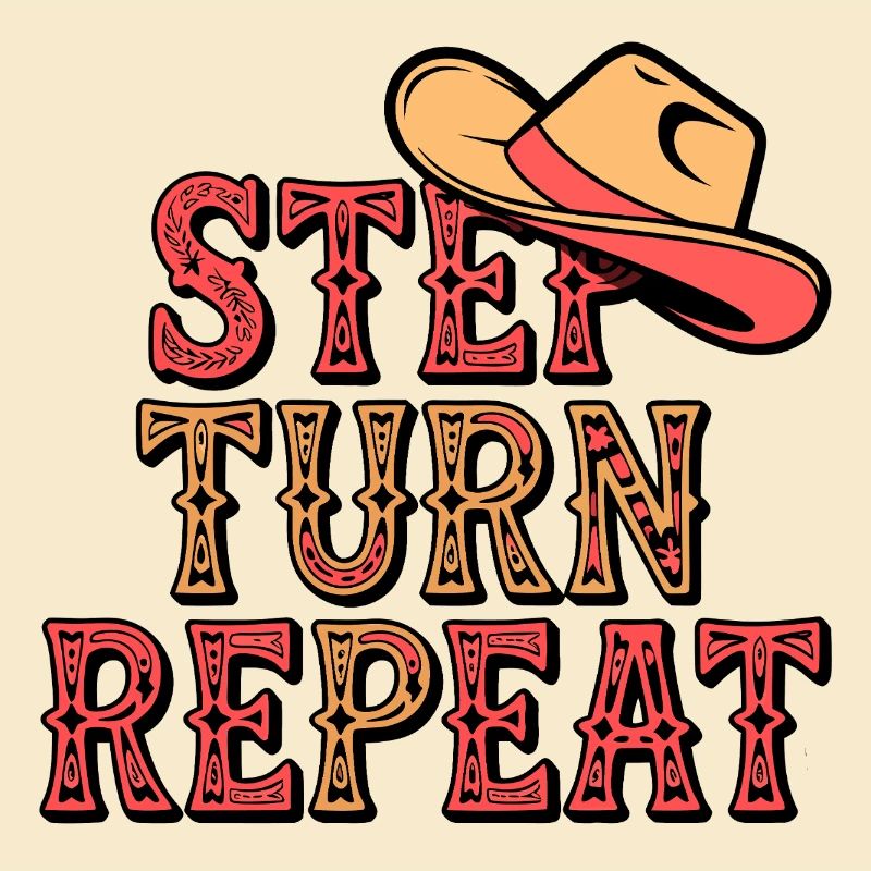 Line Dance Step Turn Repeat