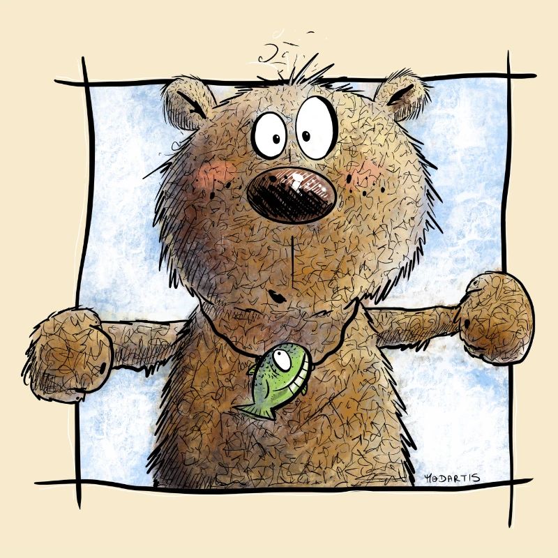Drolliger Brauner Bär I Wildtier Comic