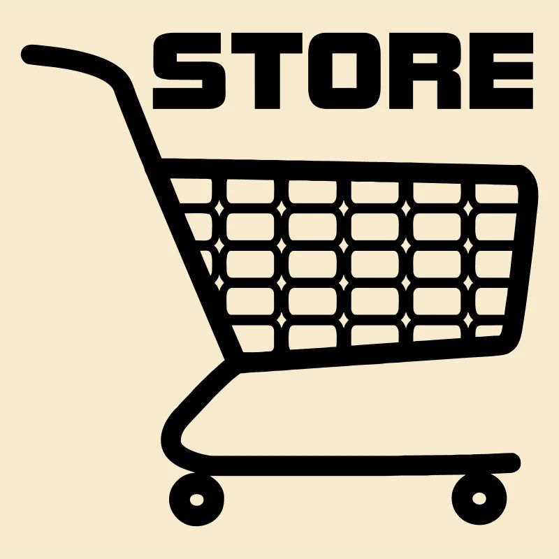 Warenkorb mit Text STORE