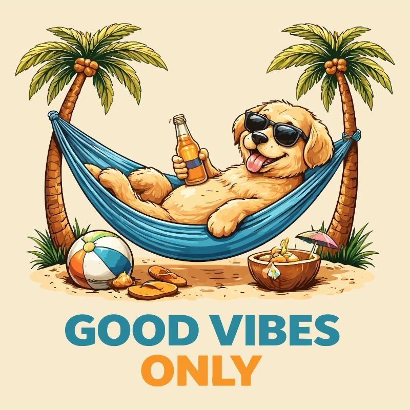Chiot dans le hamac – Mode Relax