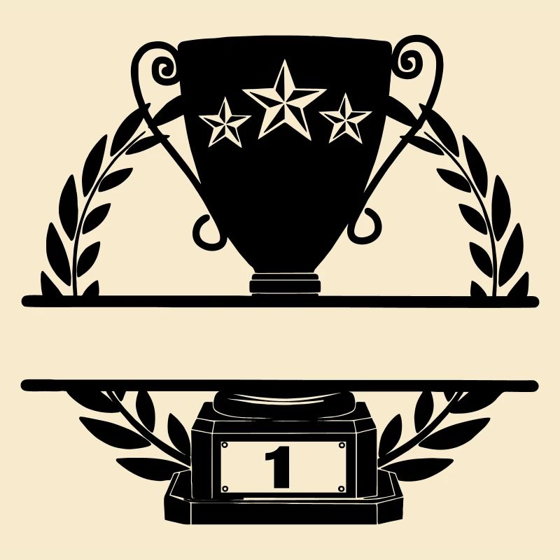 First place cup with nameplate