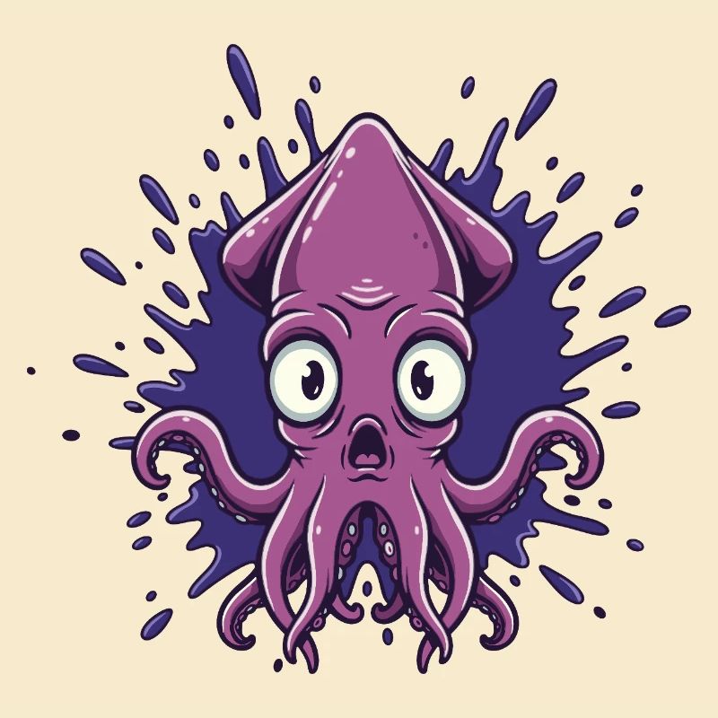 Crazy Ink Octopus Splash