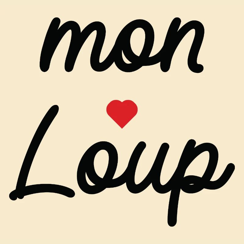 My Wolf Love Cursive Typography