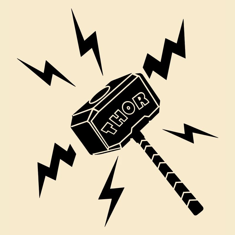 Marteau Thor avec texte THOR