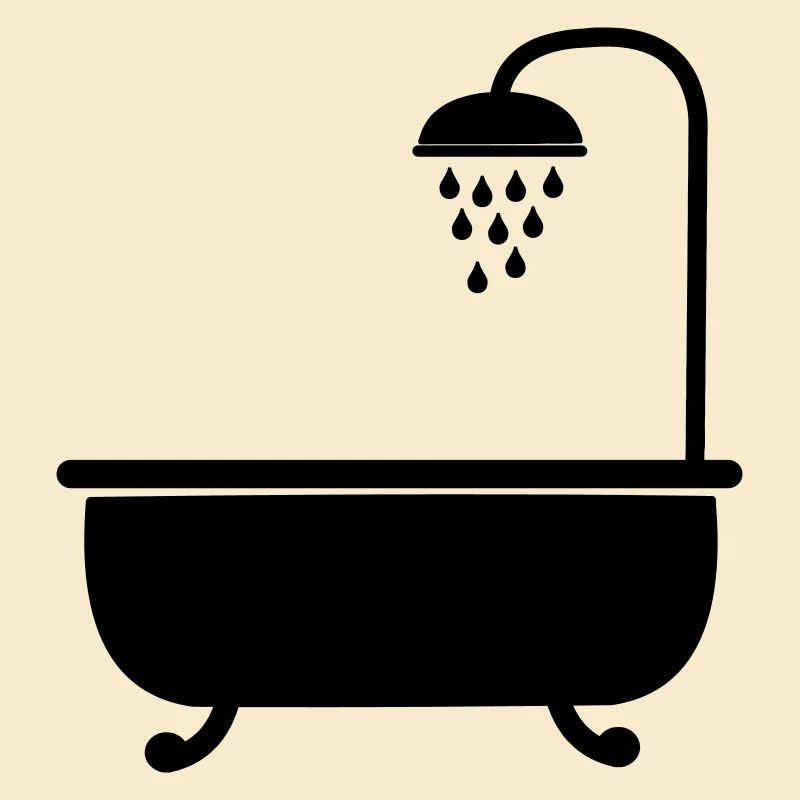 Bath with shower sanitary facilities