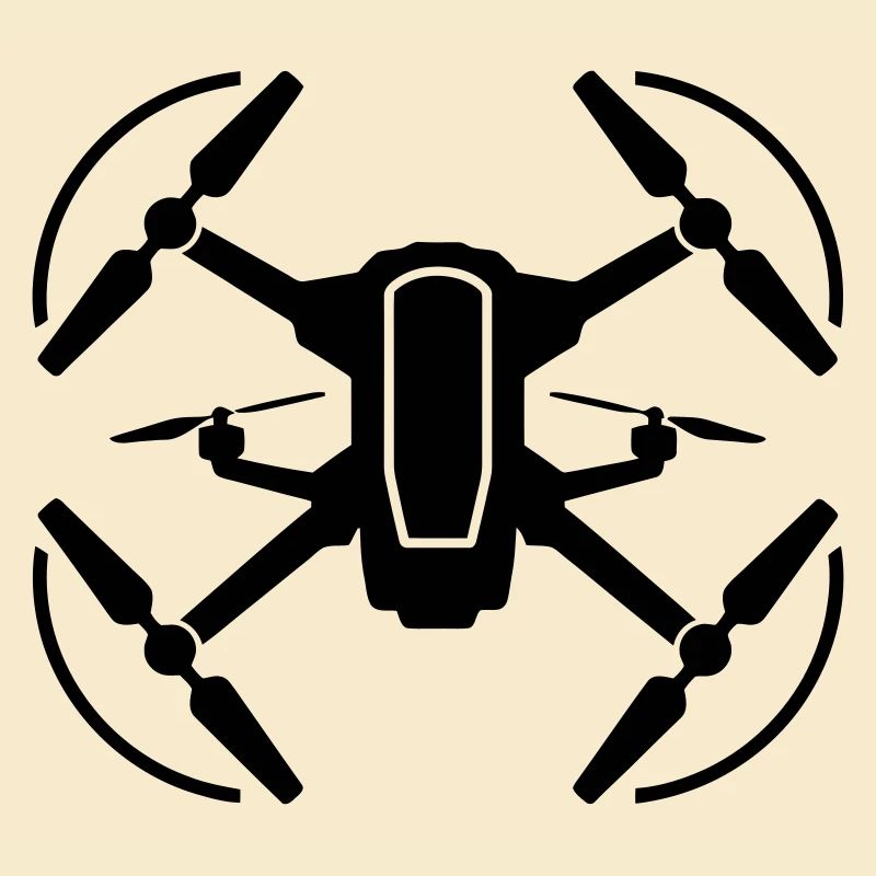 Drone Silhouette Emblem