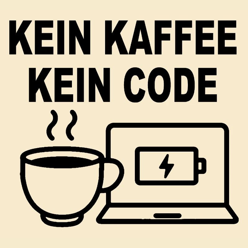 Kein Kaffee Kein Code - Conception de programmeur amusant