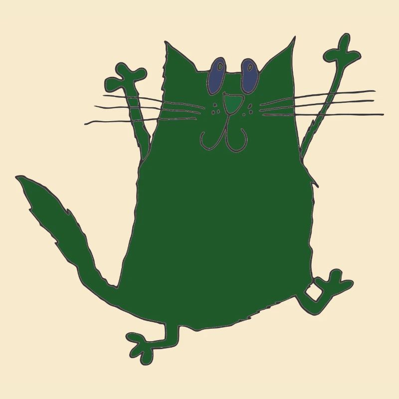 Grüner Katze