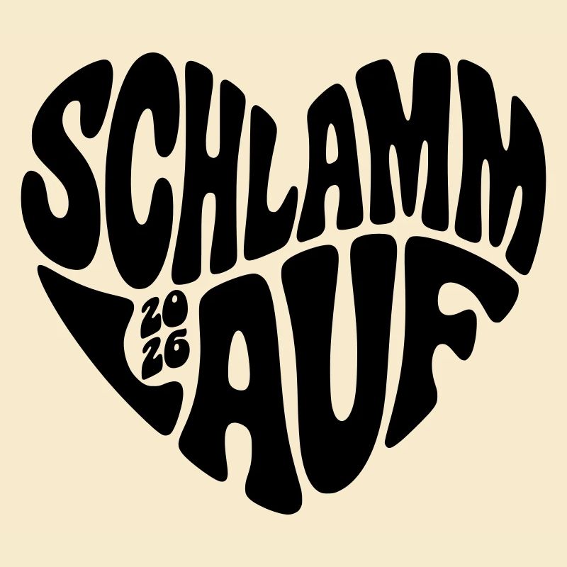 Course de boue 2026 - Forme de cœur - Course de boue 2026