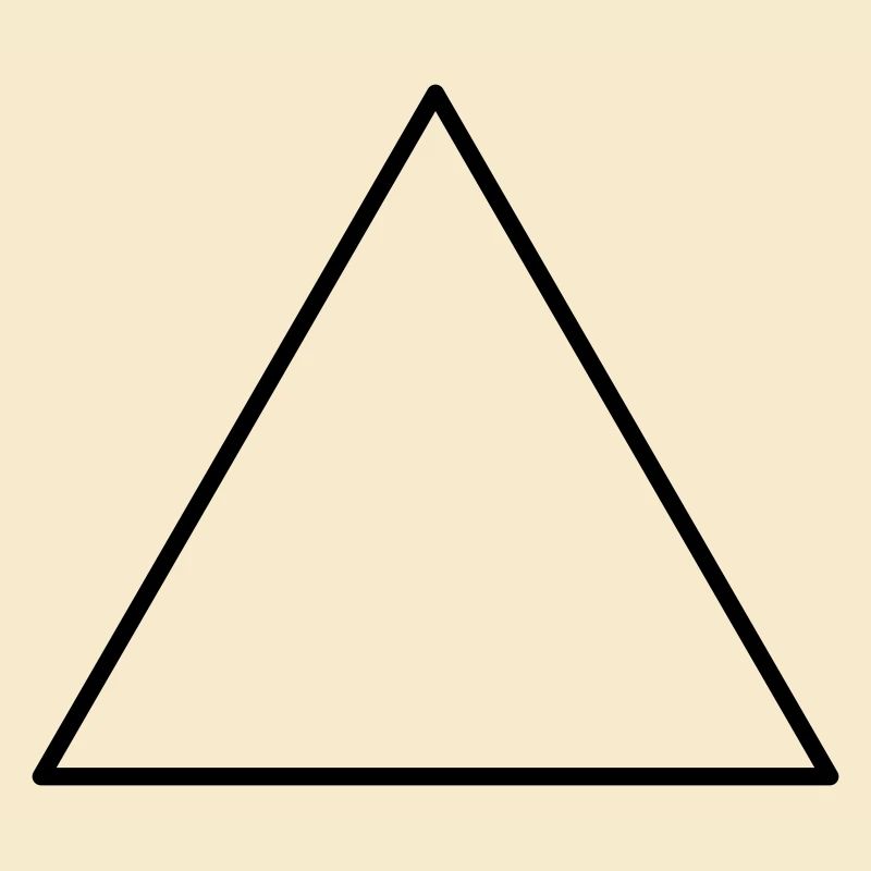 Triangle symbolique équilatéral