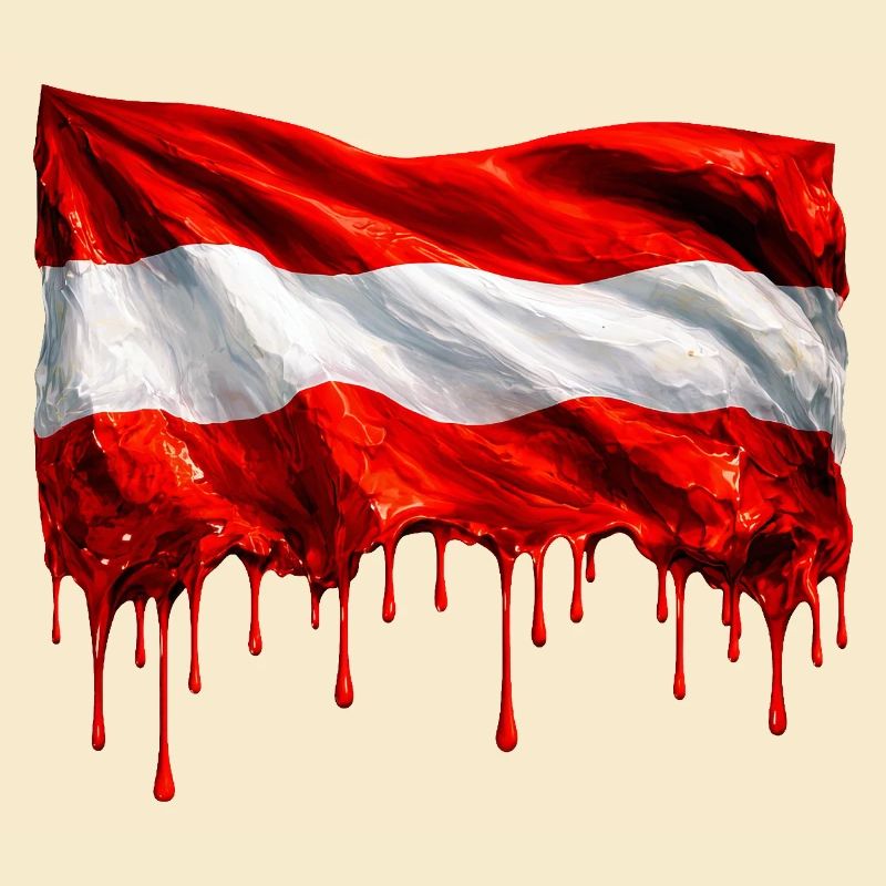 Austrian flag in bright colours