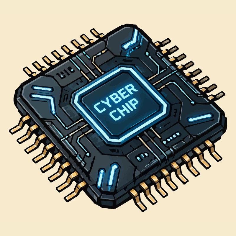 Cyberchip Circuit Néon