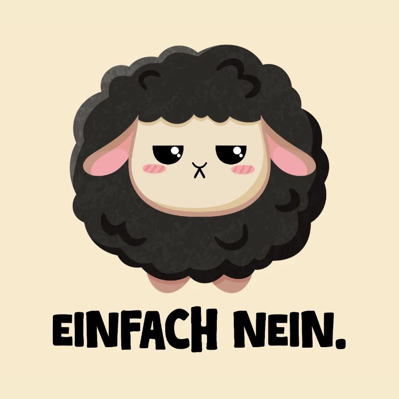 Grumpy Schaf Einfach nein