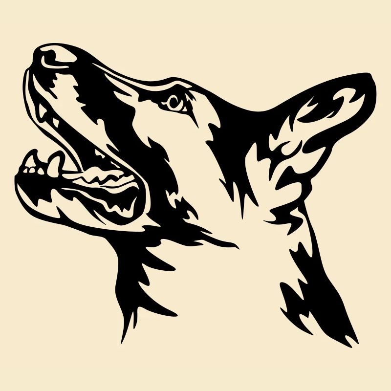 German Shepherd Head
