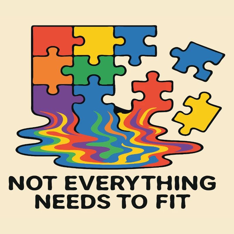 Not Everything Fits Rainbow Puzzle