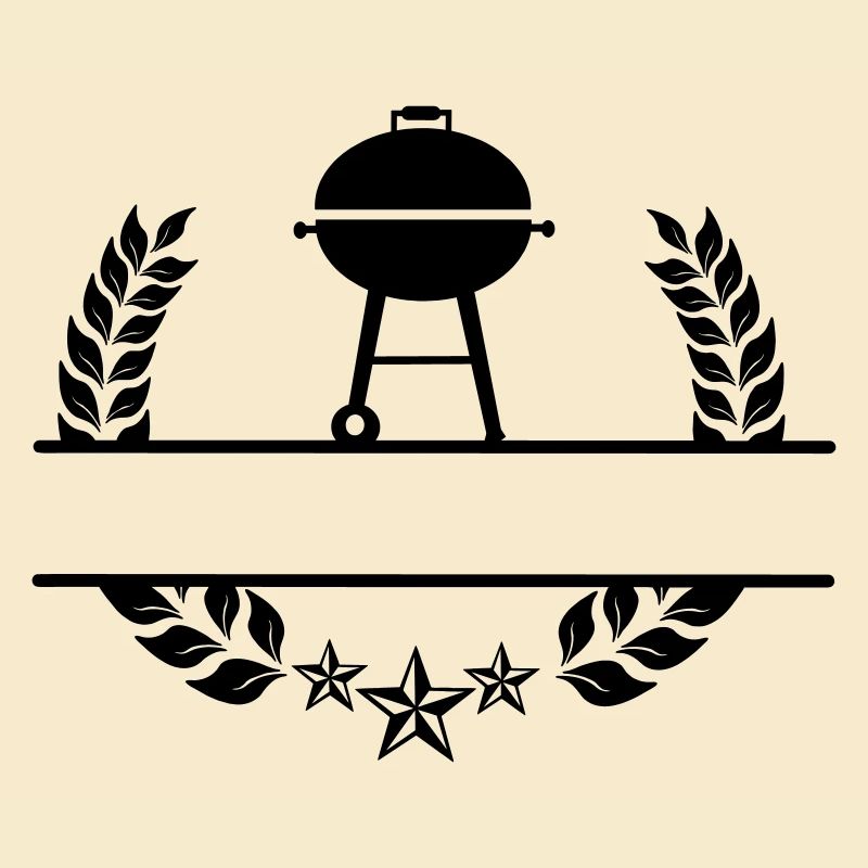 BBQ Monogramm Lorbeerkranz